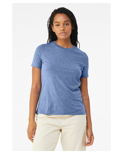 Women's Triblend Relaxed Jersey Short-Sleeve T-Shirt - Blue Triblend