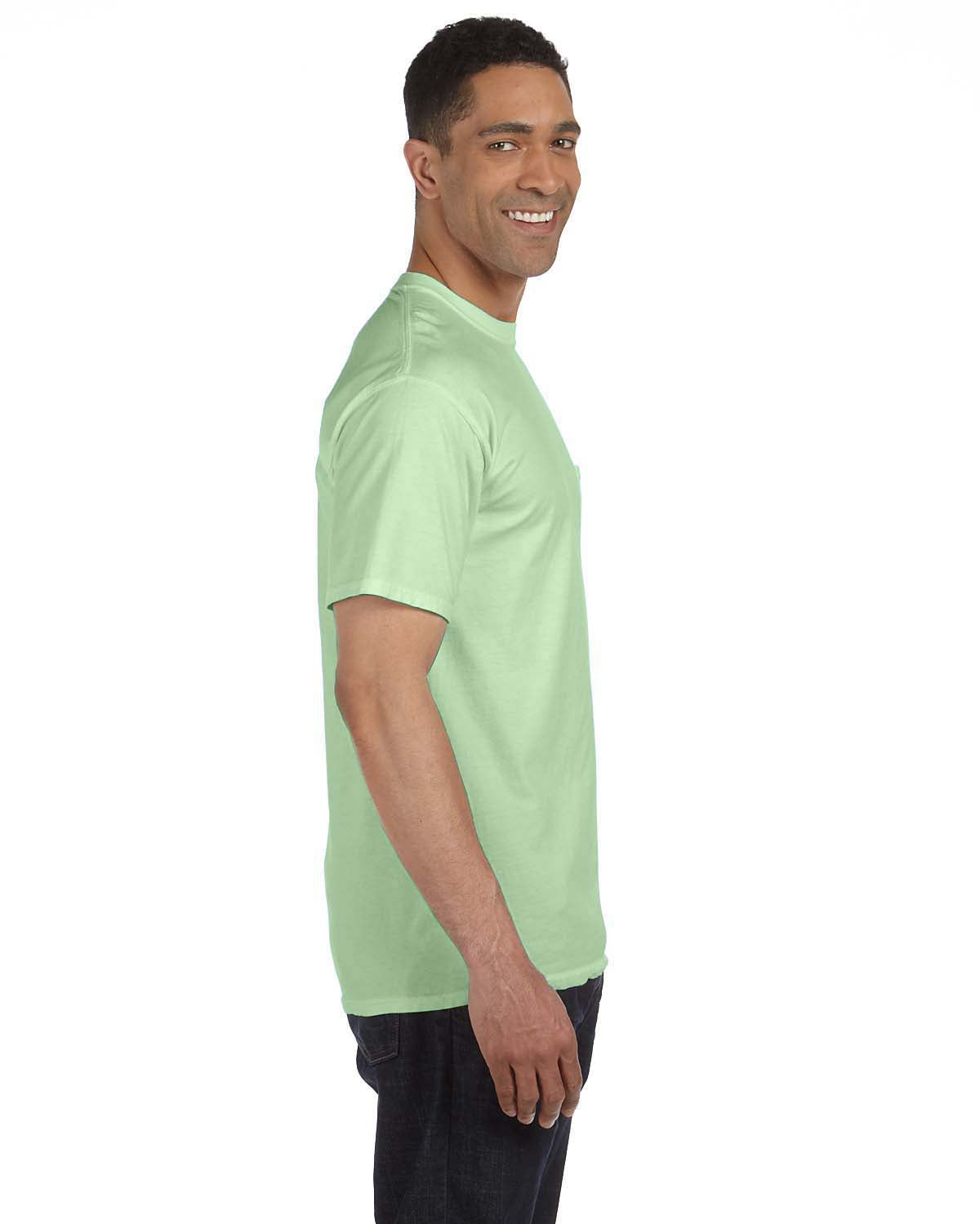 Unisex Heavyweight RS Pocket T-Shirt - Pea Pod