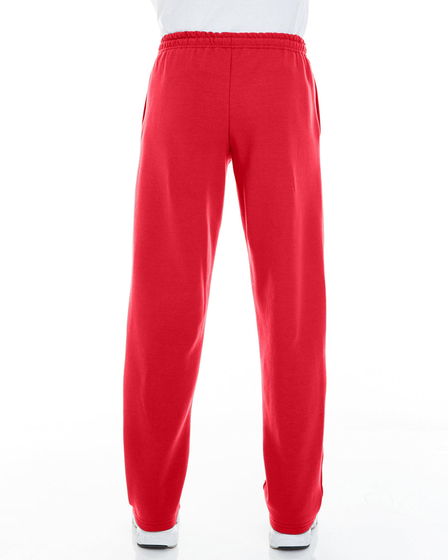 Unisex Heavy Blend™  Open-Bottom Sweatpants with Pockets - Red