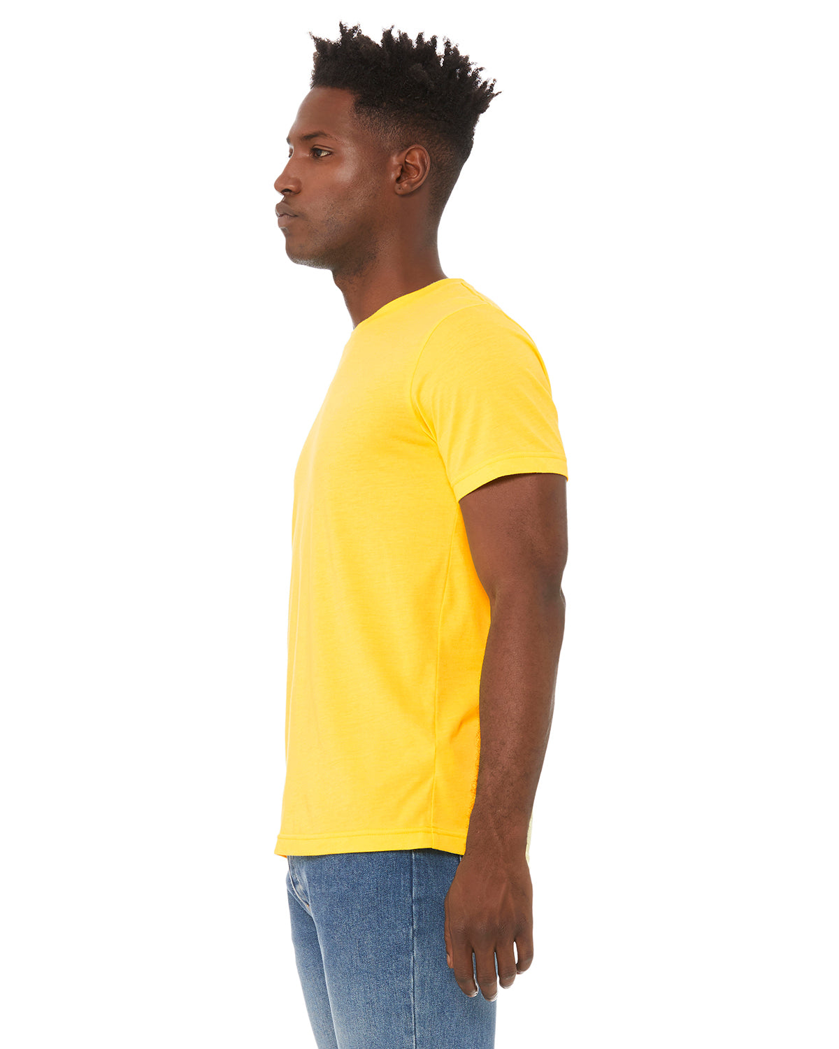 Unisex Heather CVC T-Shirt - Heather Yellow