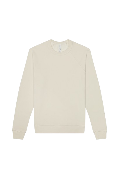Unisex Sponge Fleece Raglan Sweatshirt - Natural