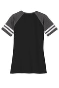 Women's Game V-Neck Tee - Black / Heather Charcoal