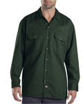 Unisex Long-Sleeve Work Shirt - Hunter Green
