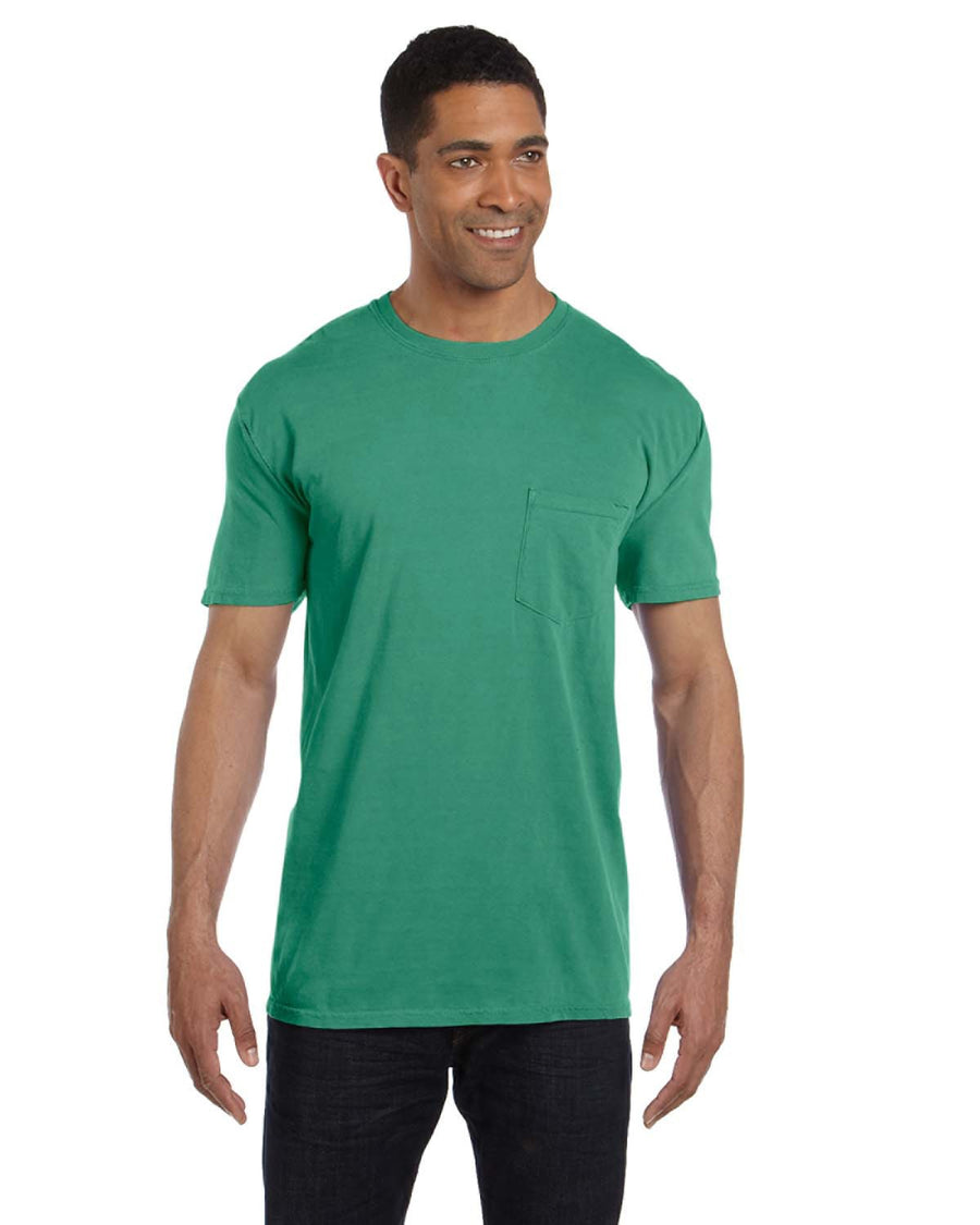 Unisex Heavyweight RS Pocket T-Shirt - Neon Green