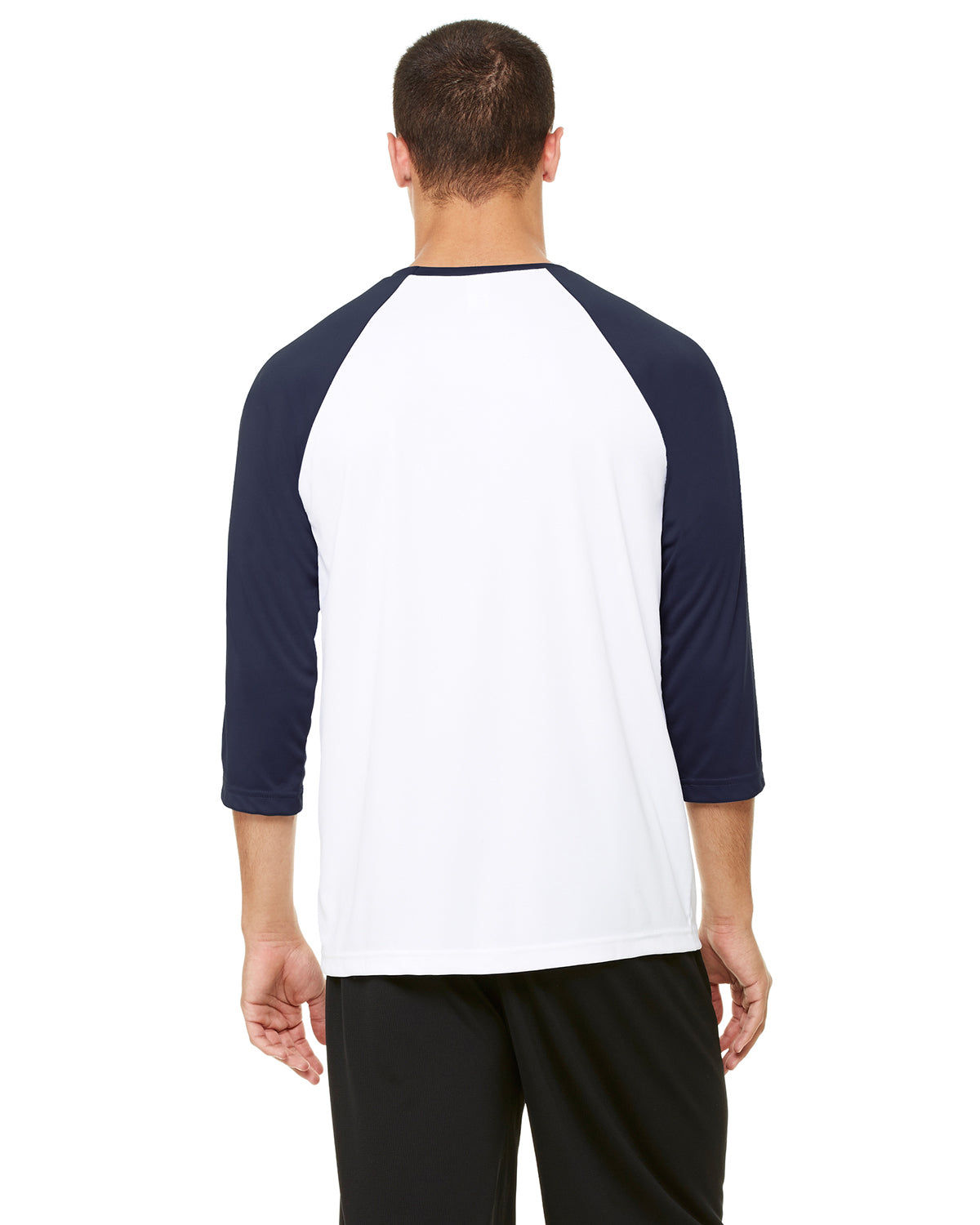 Unisex Baseball T-Shirt - White / Sport Dark Navy
