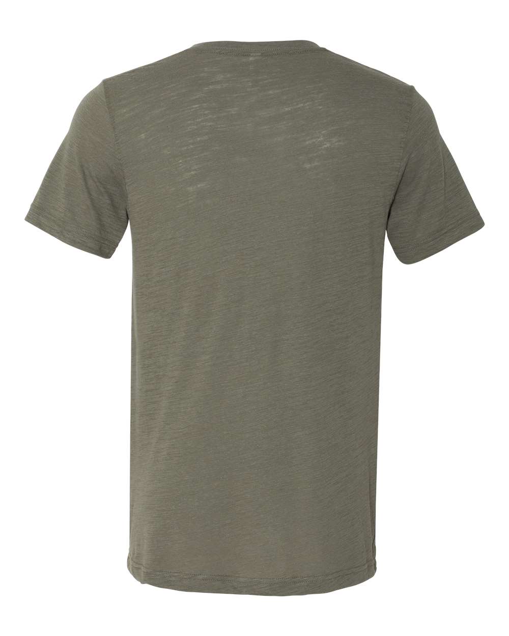 Unisex Jersey Short-Sleeve V-Neck T-Shirt - Olive Slub