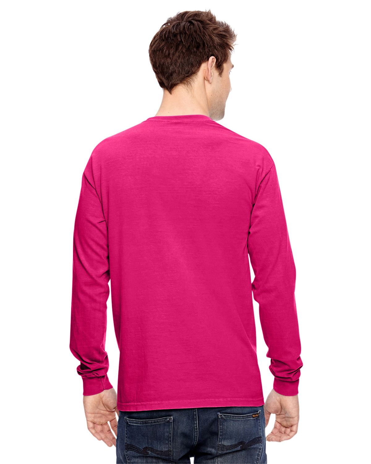 Unisex Heavyweight RS Long-Sleeve Pocket T-Shirt - Heliconia