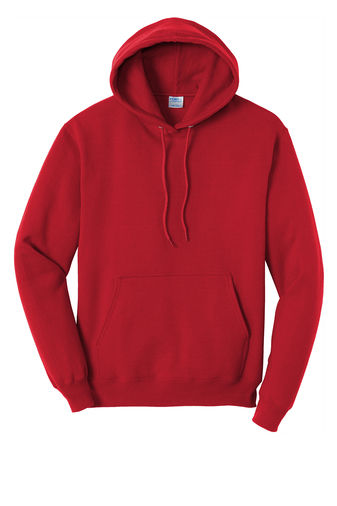 Unisex Core Fleece Pullover Hoodie - Red