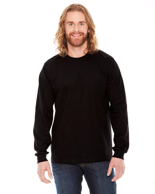 Unisex Fine Jersey Long-Sleeve T-Shirt - Black