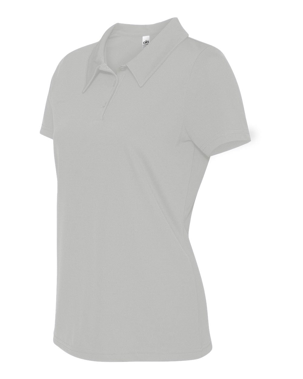 Women's Performance 3-Button Mesh Sport Shirt - Sport Silver