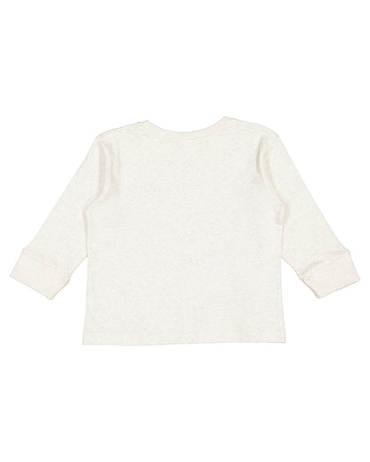 Toddler Long-Sleeve Fine Jersey T-Shirt - Natural Heather