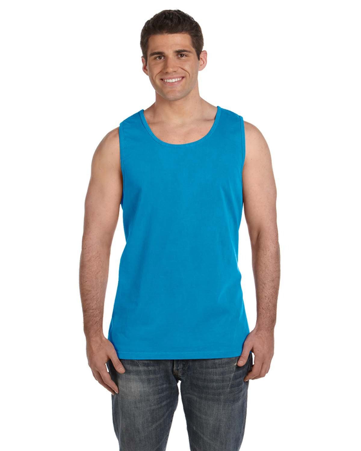 Unisex Heavyweight RS Tank - Sapphire