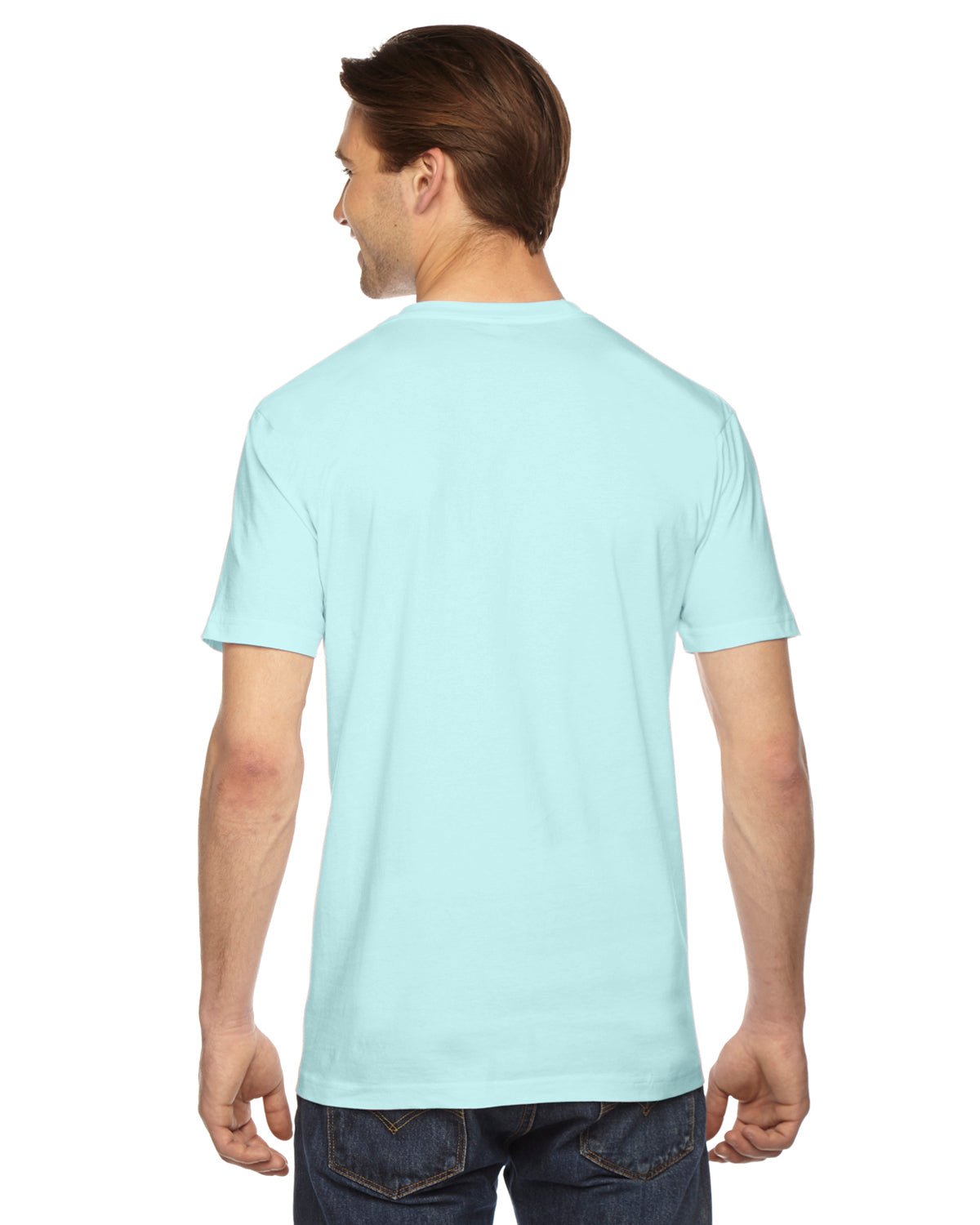 Unisex Fine Jersey Short-Sleeve T-Shirt - Light Aqua