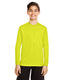 Team 365 TT11YL - Youth Zone Performance Long-Sleeve T-Shirt - Safety Yellow