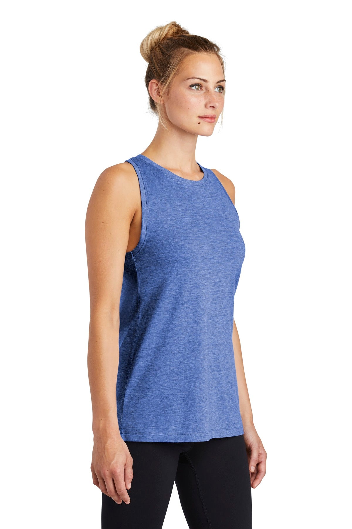 Women's PosiCharge Tri-Blend Wicking Tank - True Royal Heather