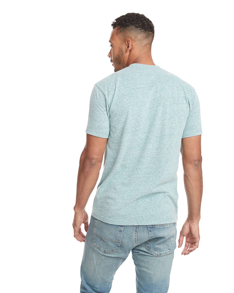 Unisex Sueded Snow Crewneck T-Shirt - Snow Heather Green