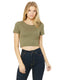 Bella + Canvas 6681 - Women's Poly-Cotton Crop T-Shirt - Heather Olive