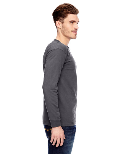 Unisex 100% Cotton Long Sleeve T-Shirt - Charcoal