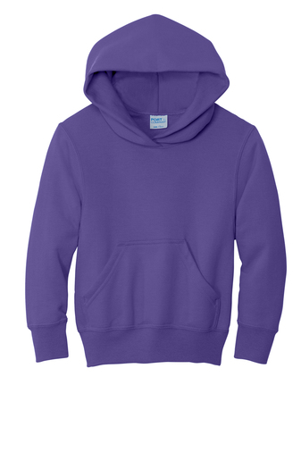 Youth Core Fleece Pullover Hoodie - Purple