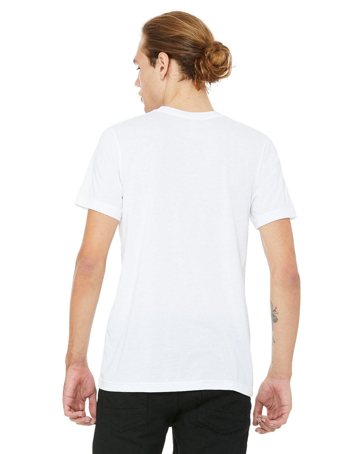 Unisex Poly-Cotton Short-Sleeve T-Shirt - White