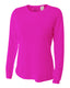 A4 NW3002 - Women's Long Sleeve Cooling Performance Crew Shirt - Fuchsia