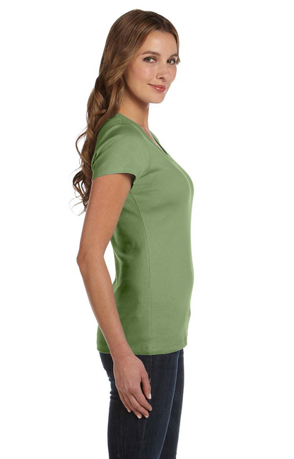 Women's Baby Rib Scoopneck Tee - Moss Green