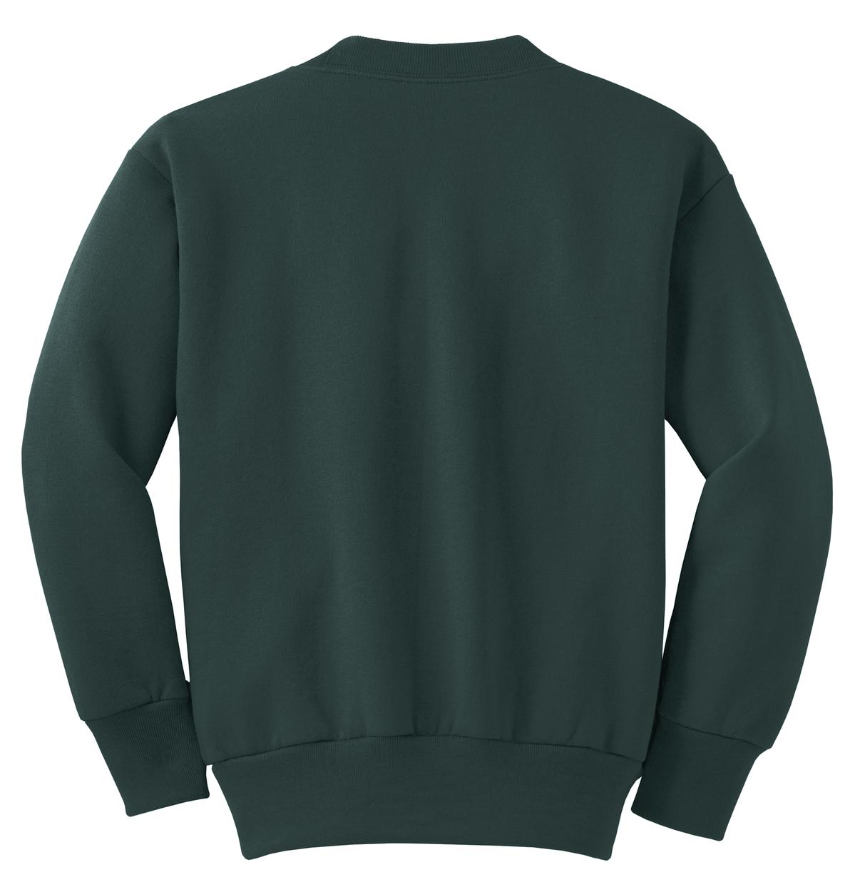 Youth Core Fleece Crewneck Sweatshirt - Dark Green