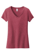 Women's Very Important Tee V-Neck - Heather Cardinal
