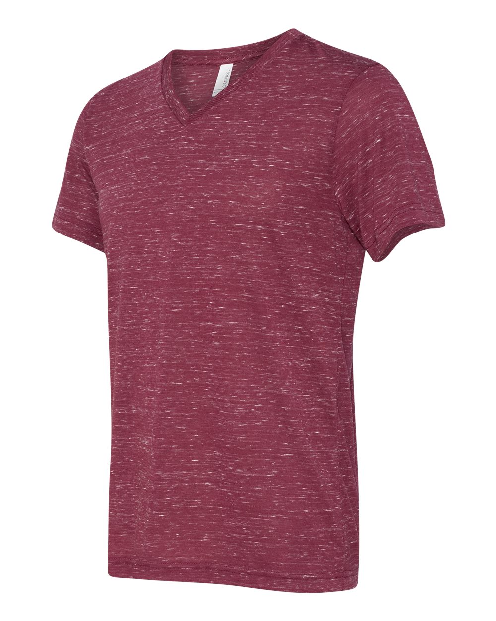 Unisex Jersey Short-Sleeve V-Neck T-Shirt - Maroon Marble