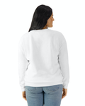 Unisex Lighweight Cotton Crewneck Sweatshirt - White