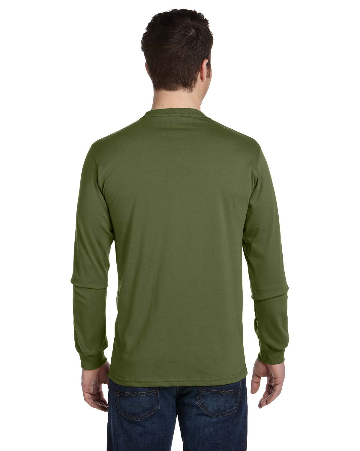 Men's 100% Organic Cotton Classic Long-Sleeve T-Shirt - Olive
