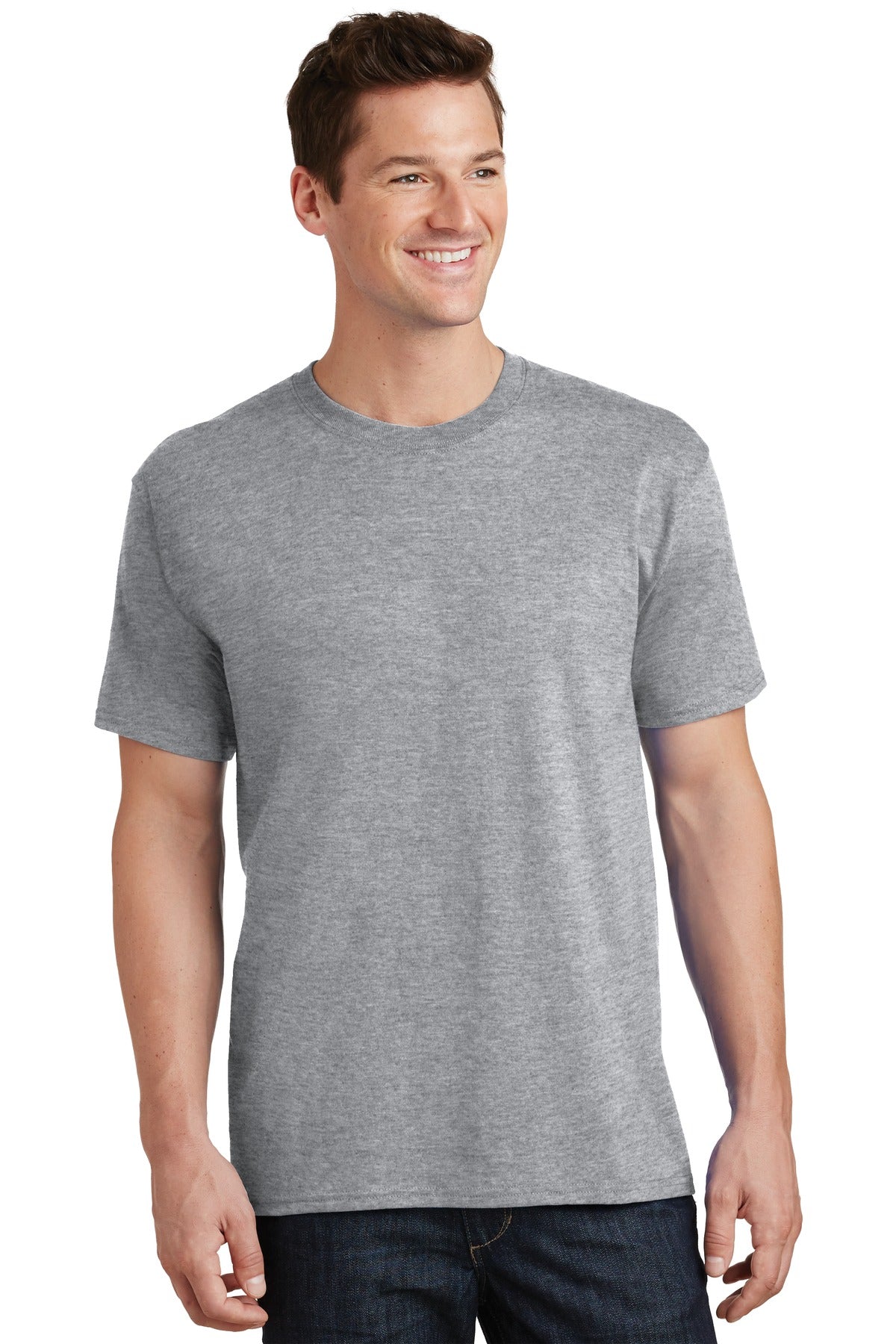 Unisex Core Cotton Tee - Athletic Heather