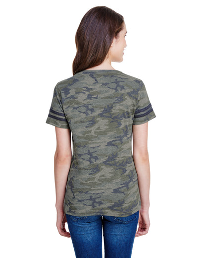 Women's Football T-Shirt - Vintage Camo / Bn Smoke