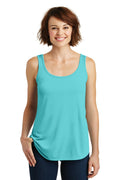 Women's Drapey Tank - Aqua Ice