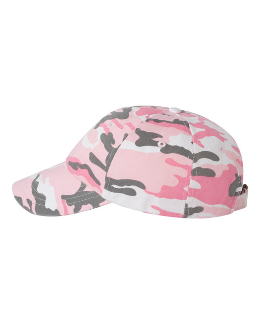 Unisex Bio-Washed Classic Dad’s Cap - Pink Camo