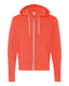 Bella + Canvas 3739 - Unisex Poly-Cotton Sponge Fleece Full-Zip Hoodie - Coral