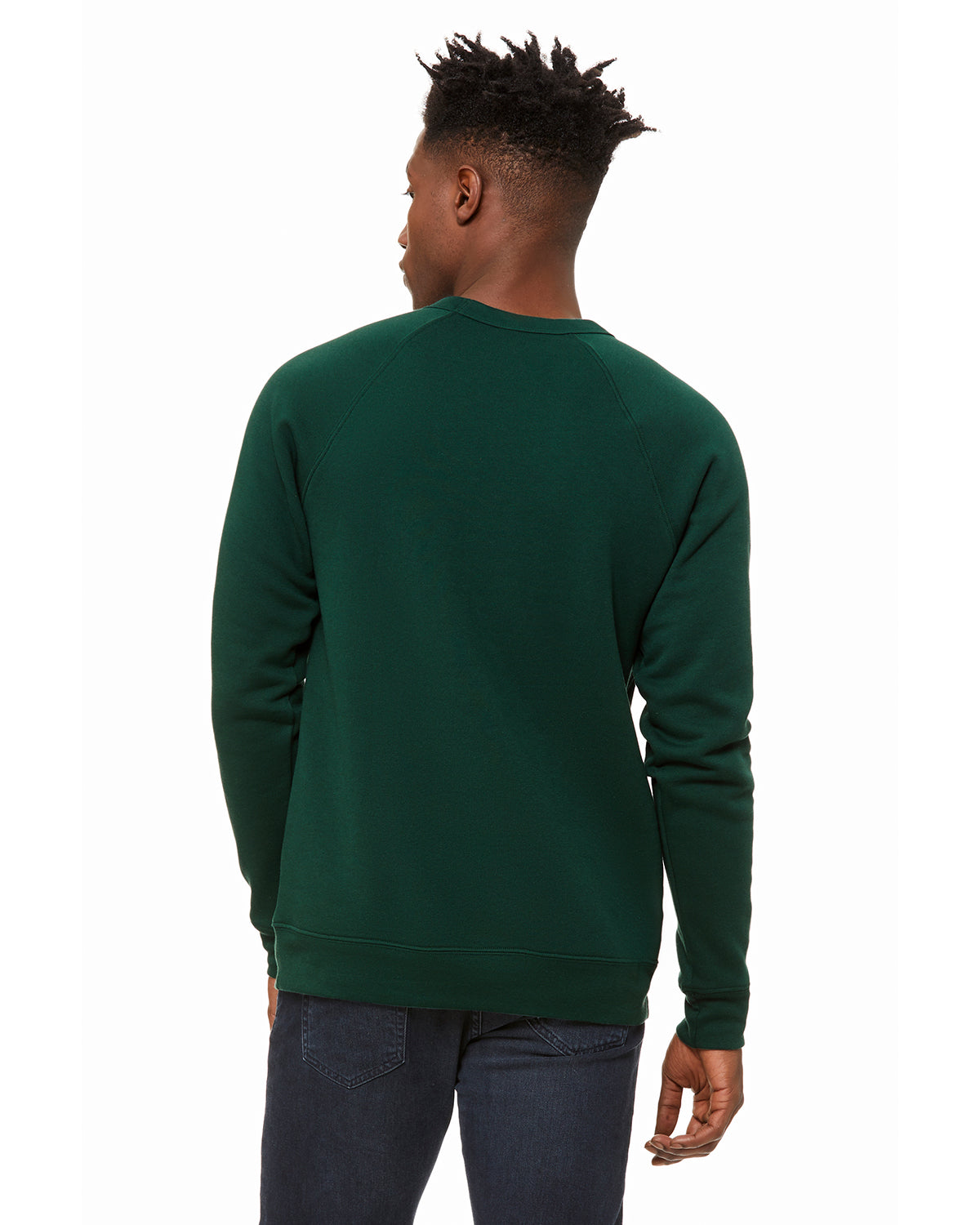 Unisex Sponge Fleece Raglan Sweatshirt - Forest