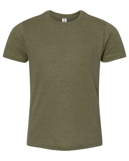Youth Fine Jersey T-Shirt - Heather Military Green