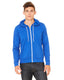 Bella + Canvas 3739 - Unisex Poly-Cotton Sponge Fleece Full-Zip Hoodie - True Royal