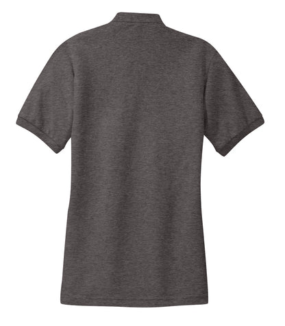 Women's Silk Touch Polo - Charcoal Heather Gray