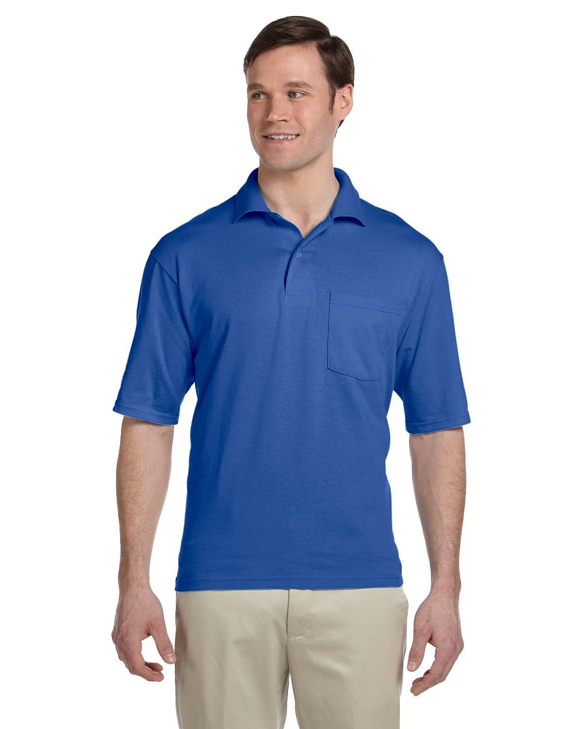 Unisex SpotShield��� Pocket Jersey Polo - Royal