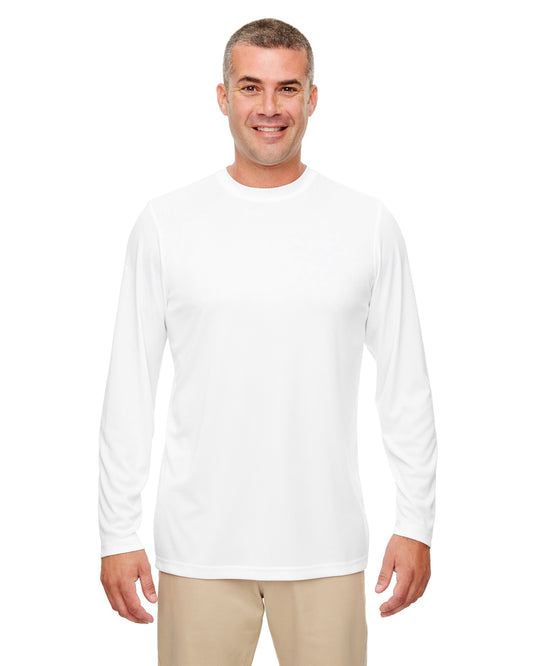 Men's Cool & Dry Performance Long-Sleeve Top - White