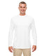 UltraClub 8622 - Men's Cool & Dry Performance Long-Sleeve Top - White