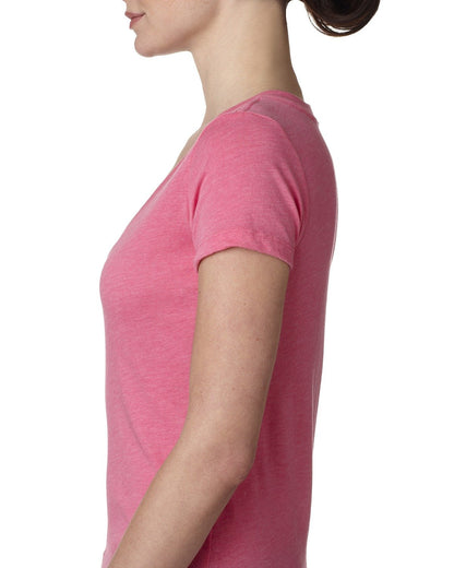 Women's Triblend Deep V - Vintage Pink