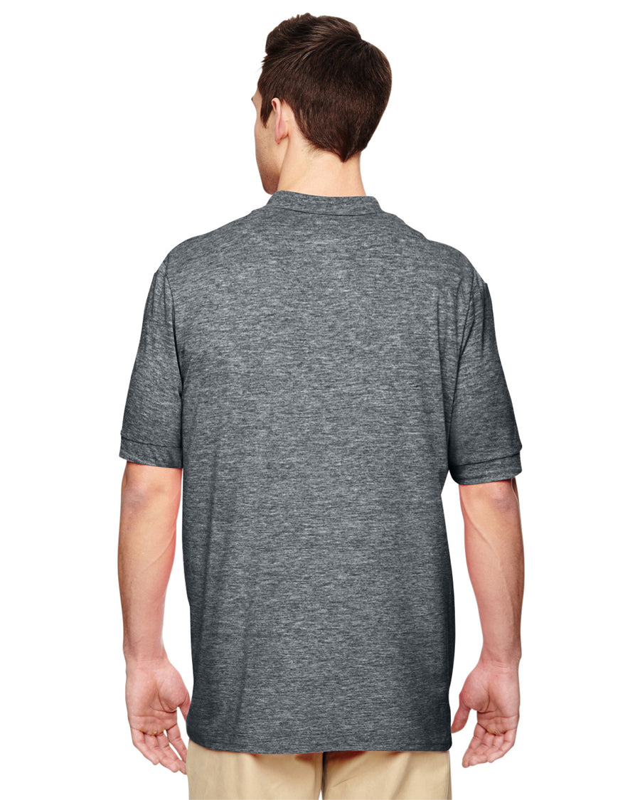 Unisex Double Piqué Polo - Dark Heather
