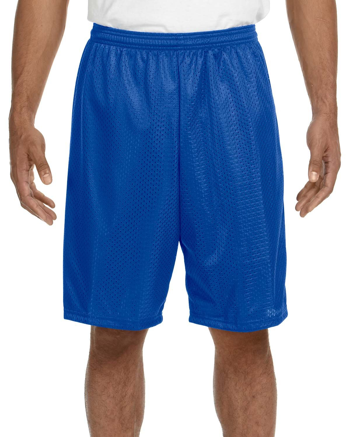 Unisex Nine Inch Inseam Mesh Short - Royal