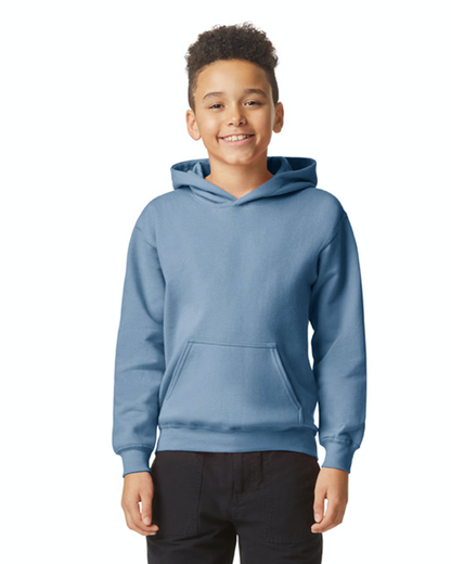 Youth Softstyle Midweight Fleece Hoodie - Stone Blue
