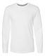 LAT 6918 - Forward Shoulder Long Sleeve Fine Jersey Tee - White / Titanium
