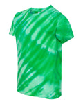 Youth One Color Tiger Stripe T-Shirt - Kelly