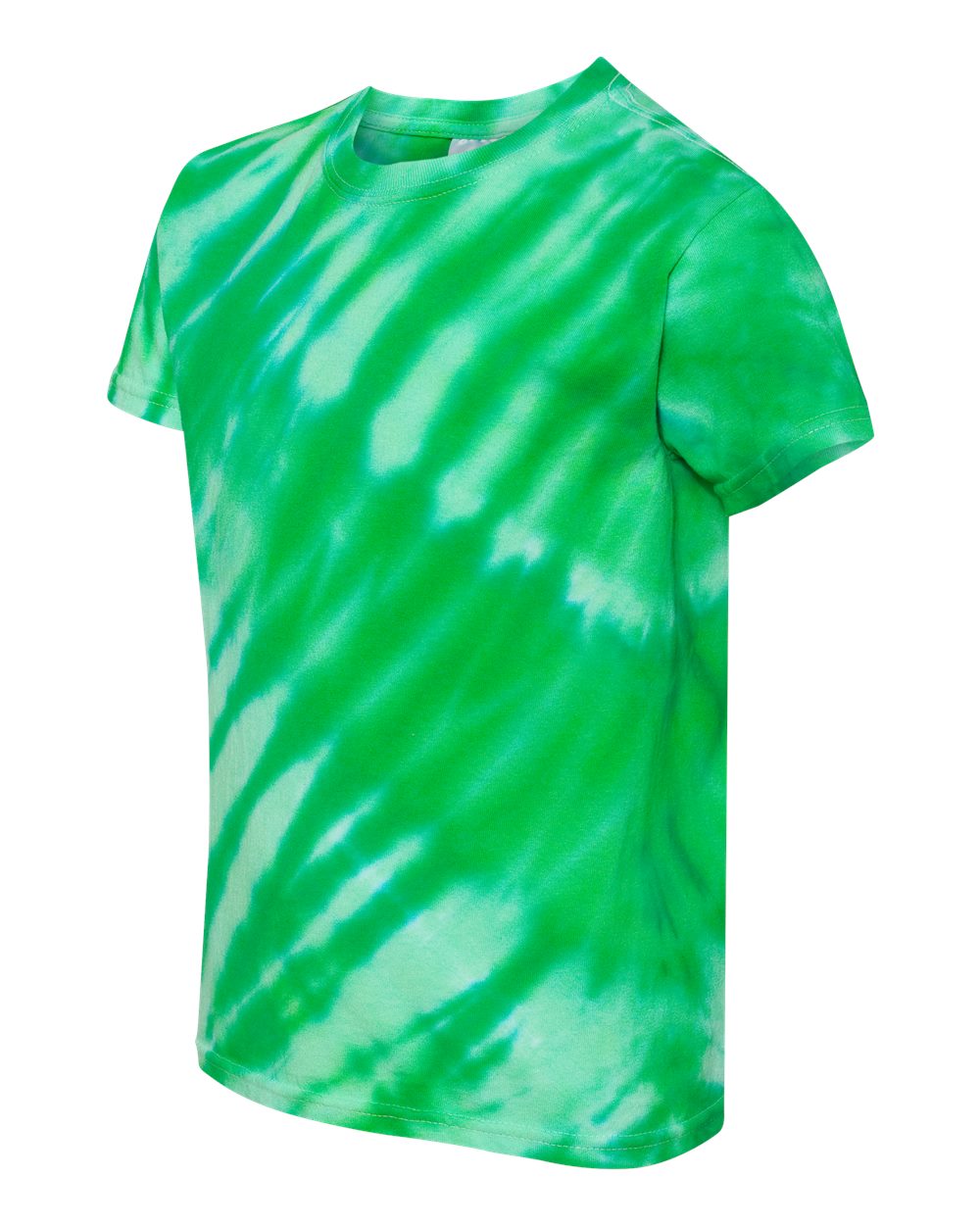 Youth One Color Tiger Stripe T-Shirt - Kelly
